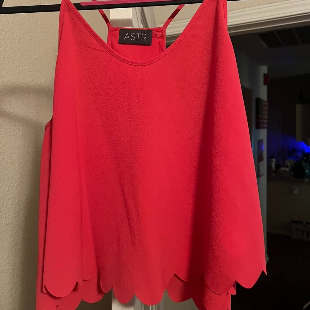 Astr Open Pack Babydoll Tank Top Size S